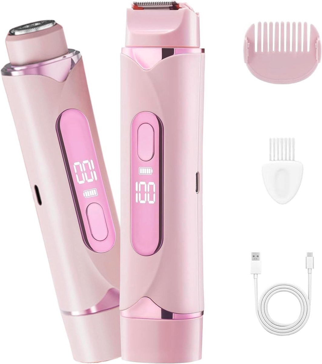 2-in-1 oplaadbare elektrische scheerapparaat voor vrouwen M7 – voor gezicht en lichaam