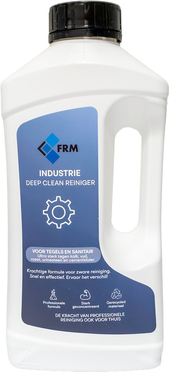 FRM Deep Clean Reiniger - Verwijdert hardnekkig Kalk, Cementsluier, Vuil, Urinesteen & Roest - Voor tegels, Sanitair, Badkamer & Toilet