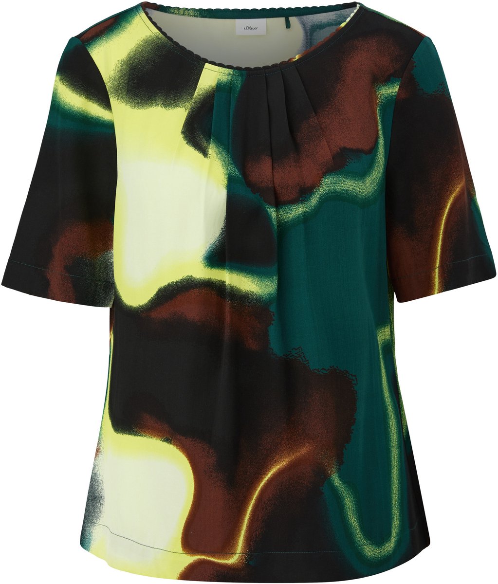 s.Oliver - female - Keperblouse van viscose