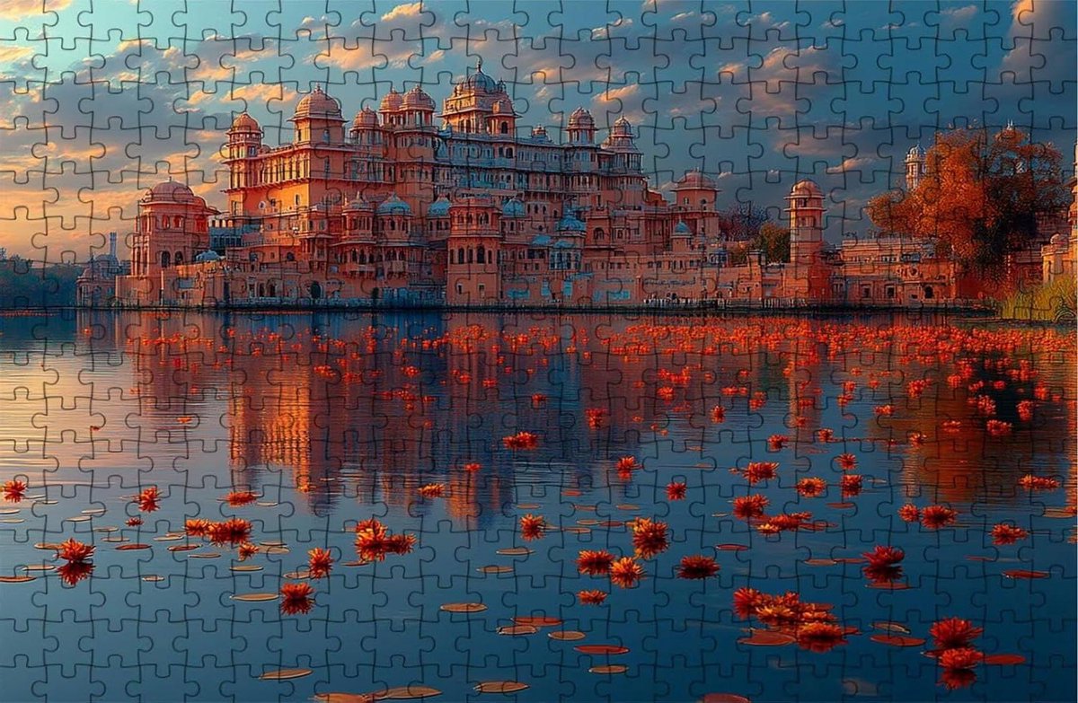 Legpuzzel Architectuur - Puzzel Volwassenen - Ontspanning Thuis - Siberische Stam Hout - 100x70cm - Architectuur 5