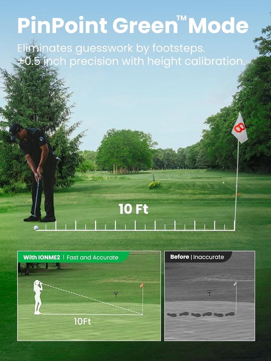 Mileseey IONME2 - Compacte Golf Afstandsmeter Laser with Slope van Mileseey — afbeelding 5