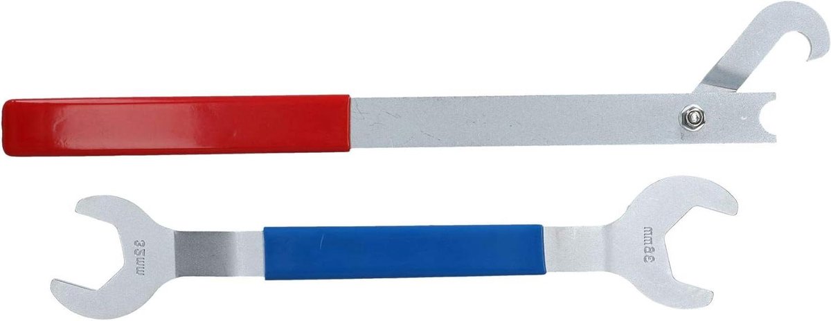 Ventilatorsleutel - Motorgereedschap - Motoronderhoud - Verstelbaar Naafgereedschap - 32mm 36mm - Rood