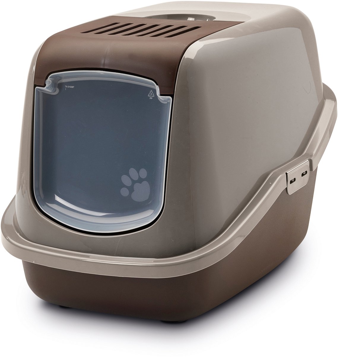 Bol.com Savic Nestor - Kattenbak - Inklapbare Voorkant - Bruin/Warmgrijs- 56 x 39 x 38,5 cm aanbieding