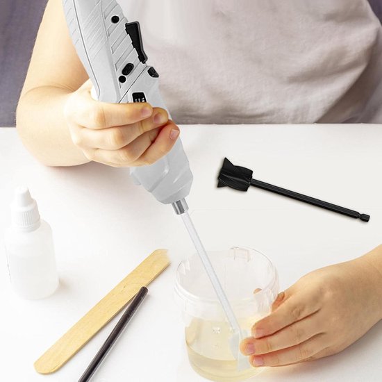 Epoxyhars Mixer - Elektrische Roerder - Hars Mengen - Oplaadbaar USB - 2 Paletten - Uniek van Merkloos — afbeelding 4