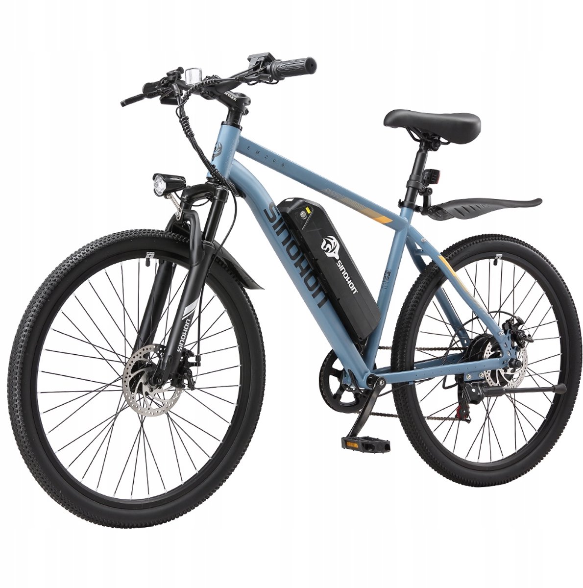 SINOHON EM200D 26'' Elektrische MTB – 250W Motor, 36V 10,4Ah Accu, 60km Bereik, 7-Speed Shimano – LED-Koplamp