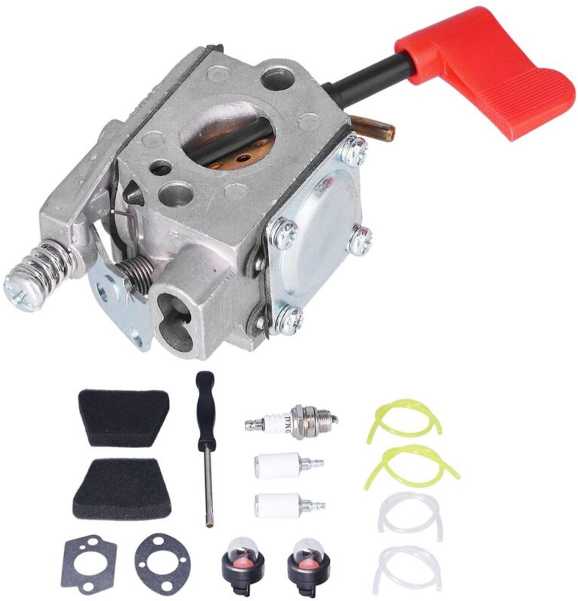 De WT-628 grasmaaiercarburateur is geschikt geschikt voor de volgende modellen: 530071636, 530071637, 530071565, WT-268-1, 944515570, 944514560, 944512561 en 358791580.
