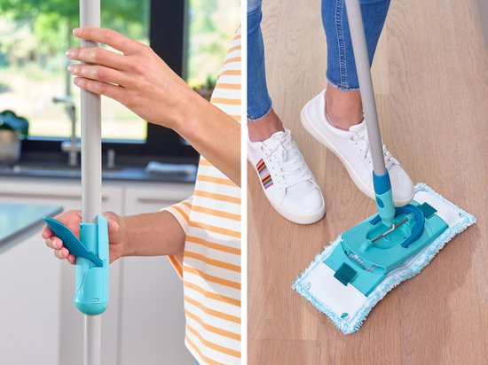 Leifheit Clean Twist M essuie-sol Ergo mobile - ensemble de vadrouille système complet avec roues - 33 cm - 6 litres
