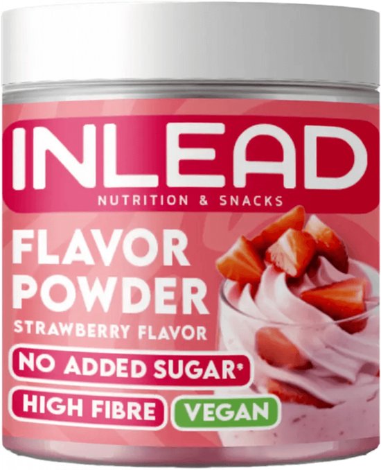 Inlead Flavor Powder (90g) Strawberry - Functionele voeding - Smaakstoffen/zoetstoffen
