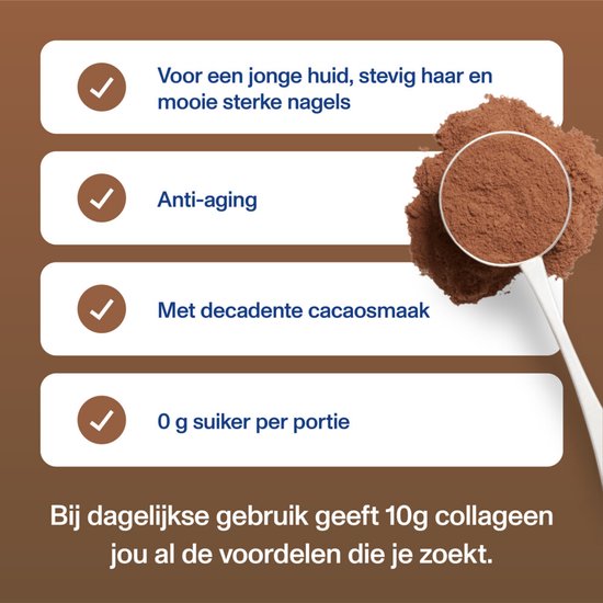 Vital Proteins - Collageenpeptiden Cacaosmaak - Gehydrolyseerd - Suikervrij - Rundercollageen - 297 gram