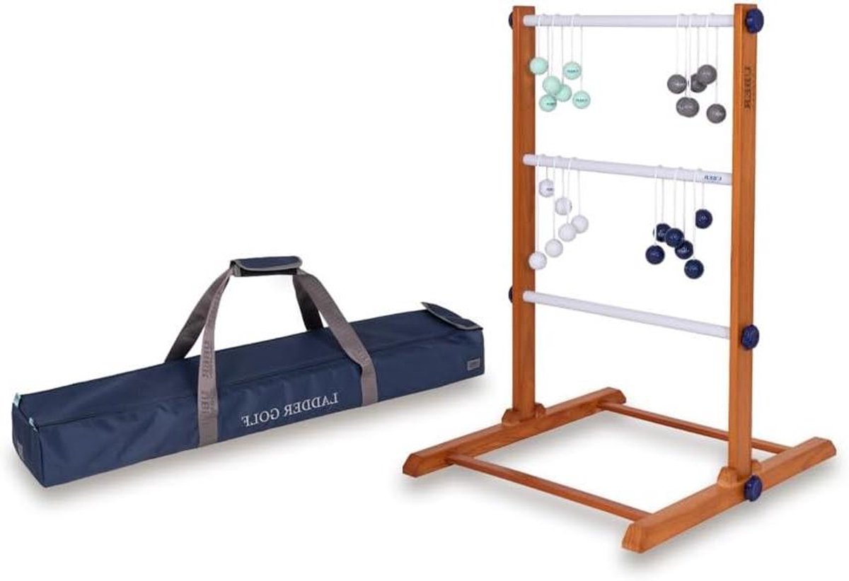 Ladder Golf Speelset - Tuinspel Balspel - Recreatief Spel - Robuuste Houten Constructie - 103 x 20 x 14 cm