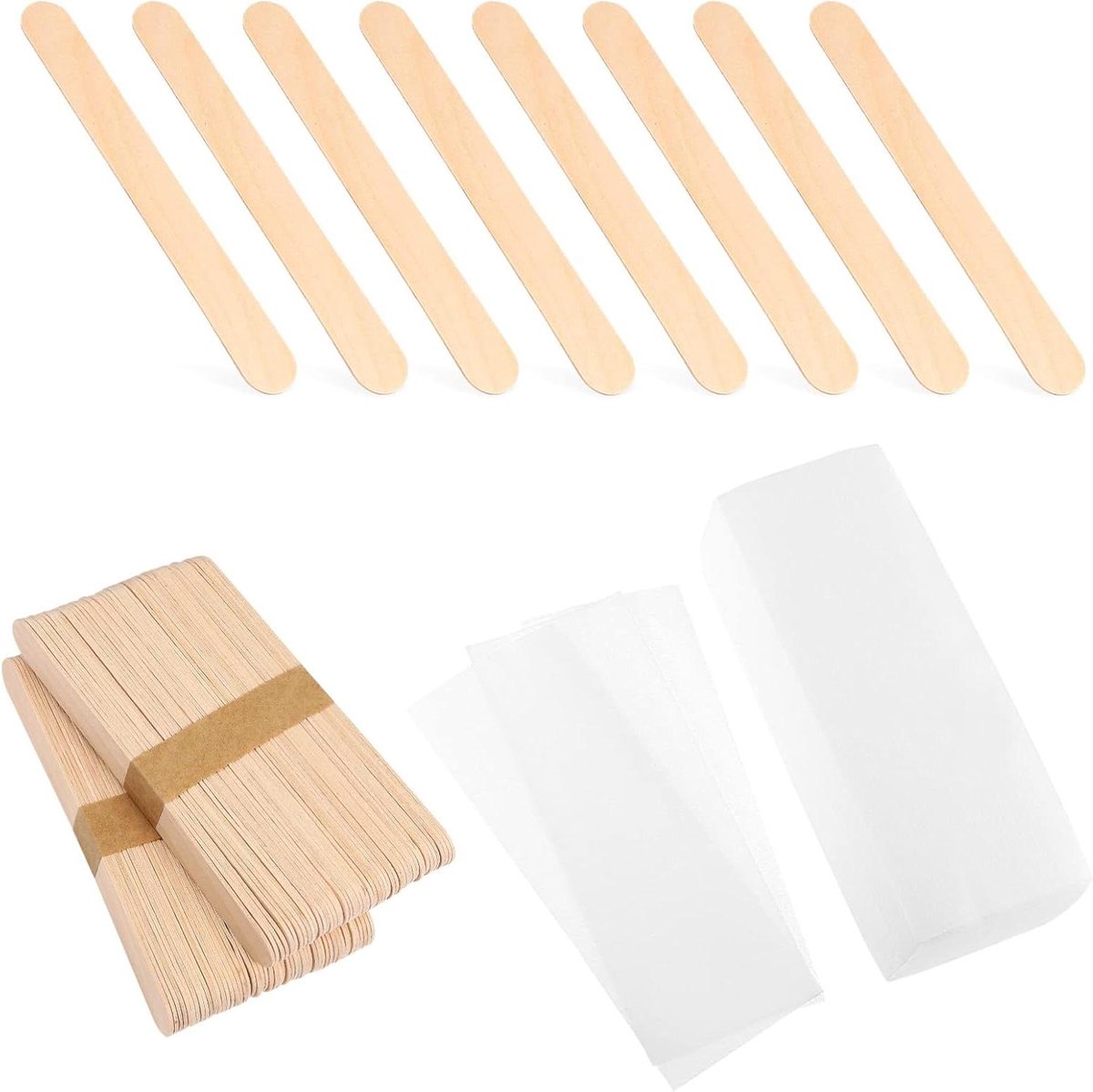 Wax Sticks - Applicator Sticks Wax Strips - Ontharen Huid - Gladde Houten Stukken - 200 Stuks - Niet gespecificeerd