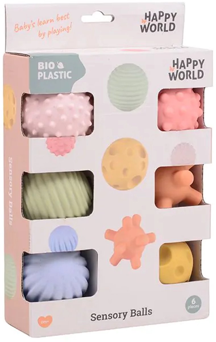 Johntoy Motoriek en zintuigballen (bioplastic)