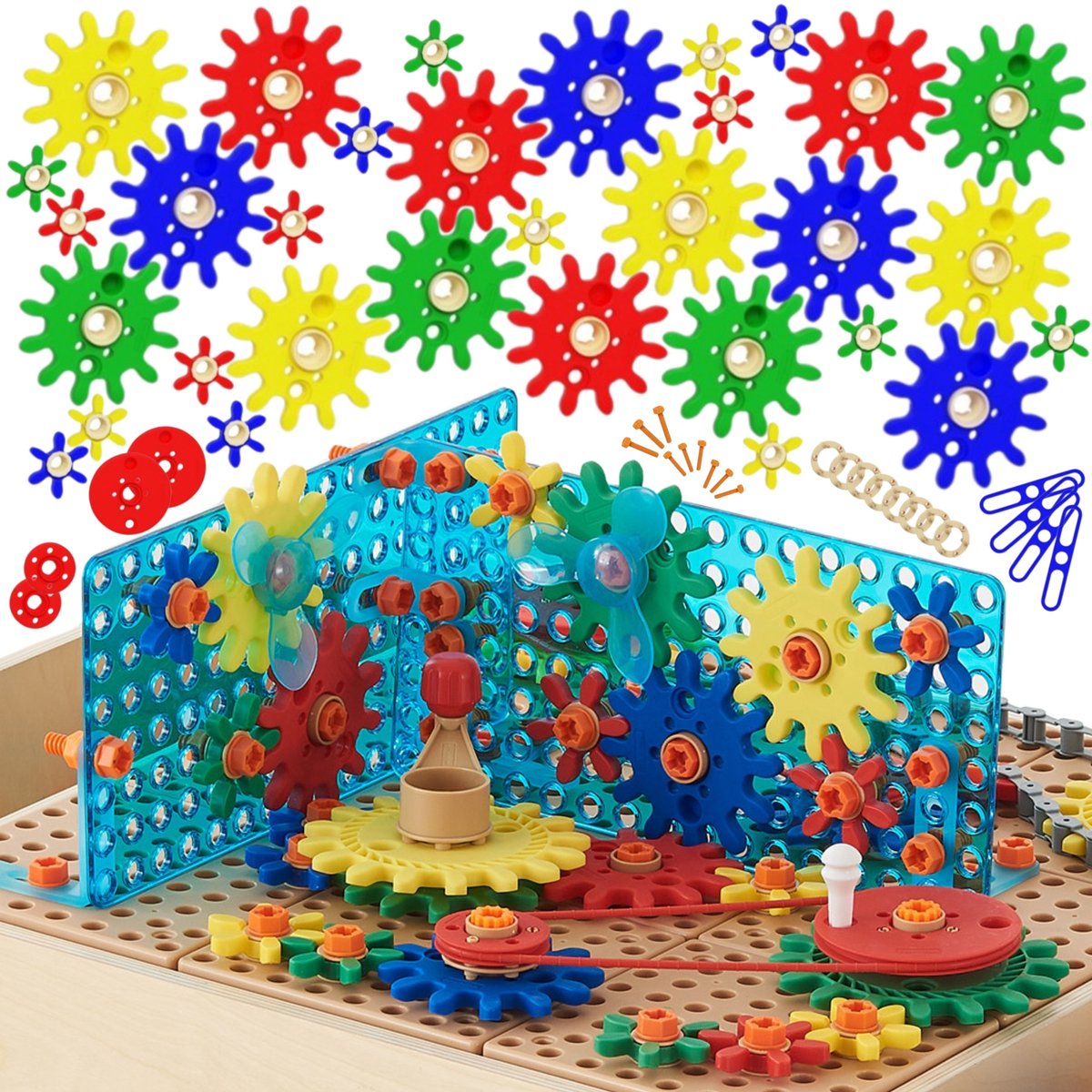 Masterkidz Mixed Gears Accessoireset Voor Stem Wandpanelen 198 St.
