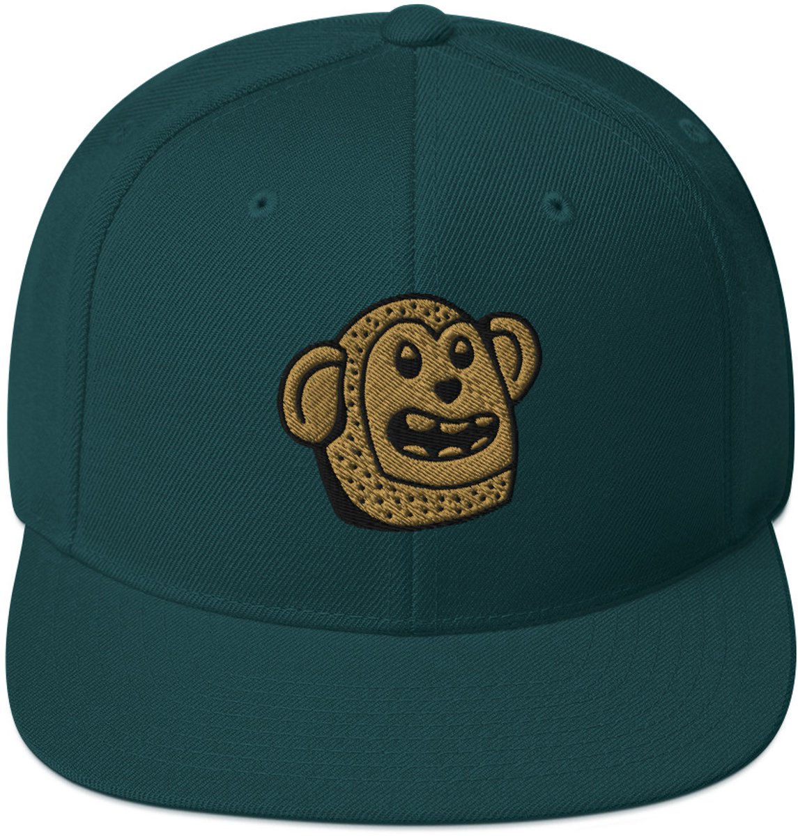 Captain's Cap: Monkey See - Snapback - Pet donkergroen