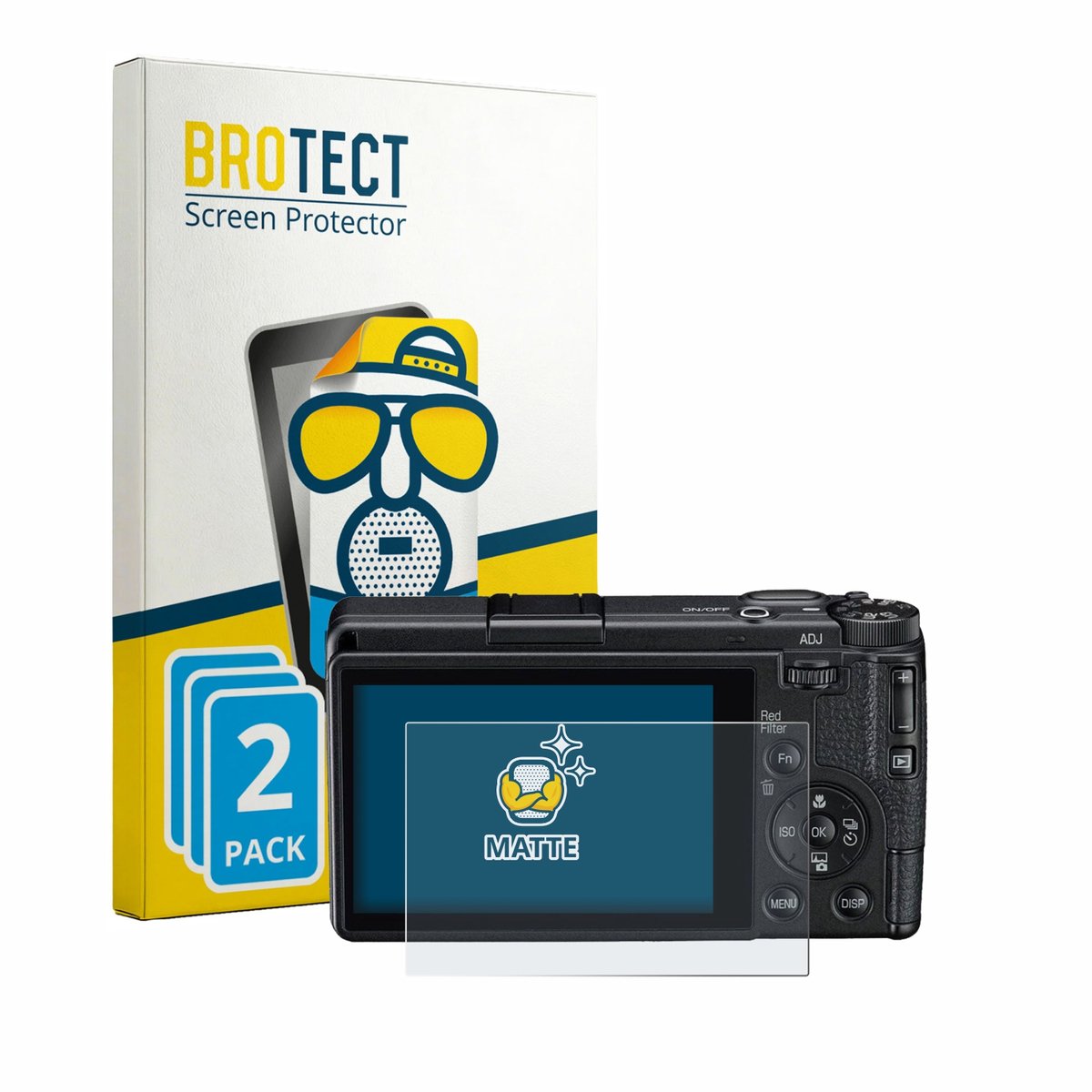 BROTECT - Screenprotector voor Ricoh GR IV Monochrome - Folie Beschermfolie matte 2 Stuks