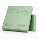 Funlife Balance Pad Groen - Balanskussen 40 x 40 x 5 cm - Antislip Fitnessmat voor Balans, Stabiliteit, Yoga en Core Training - Tot 150 kg