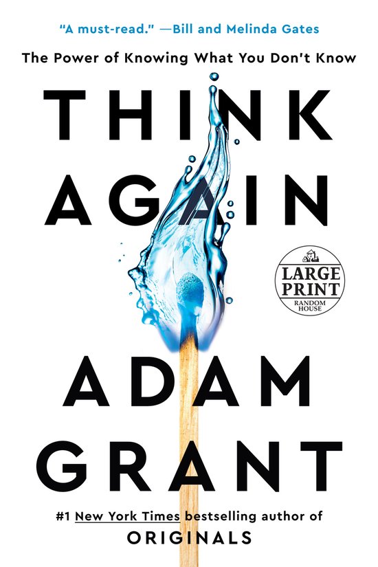 Think Again The Power of Knowing What You Don't Know Random  ... - cover