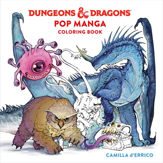Dungeons & Dragons Pop Manga Coloring Book - cover