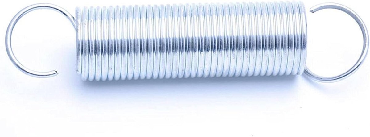 Metalen Trekveer - Verenstaalveer Gegalvaniseerde Veer - Onderdelen Vervangen - Glad Oppervlak Geen Bramen - 1.6mm Draaddiameter - Blank Verzinkt