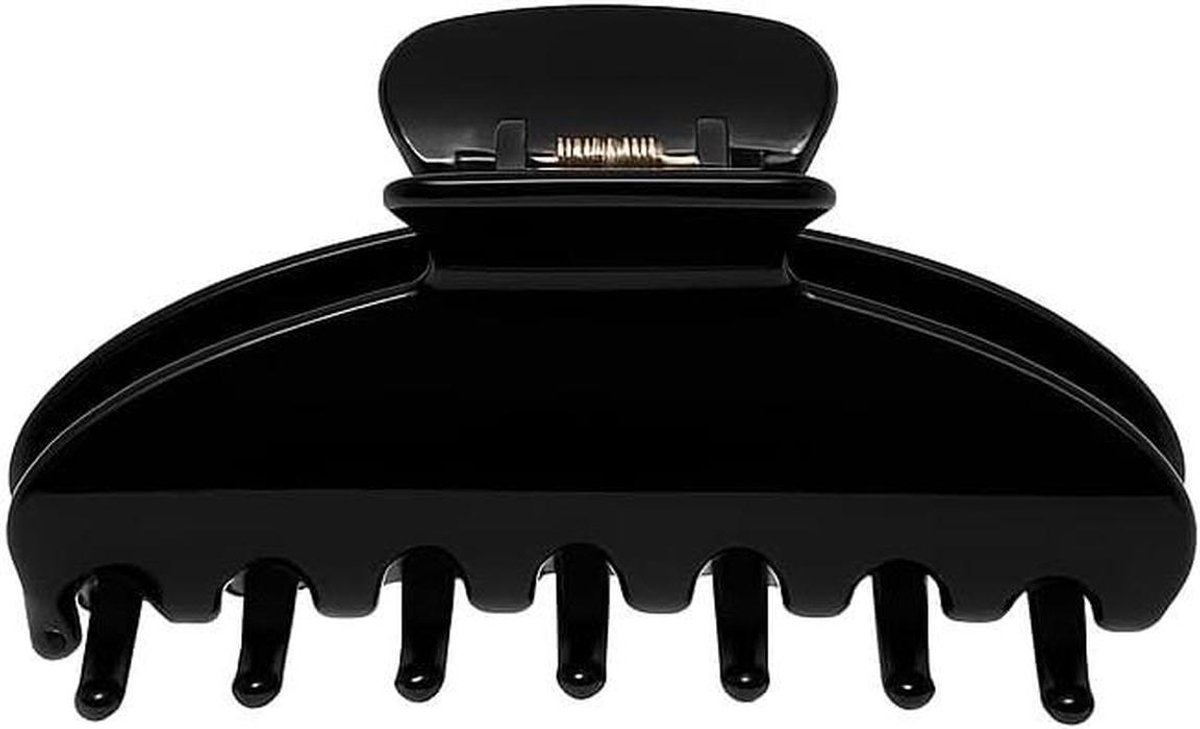 Haarklem Acetate - Klaver Clip - Haar Stijlen - Versterkt Hardware - 10 cm - Zwart