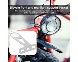 Fietsmand Beugel - Mandhouder Fiets - Fietsen Met Spullen - Verstelbare Maat - 90 mm Lengte - Zilver