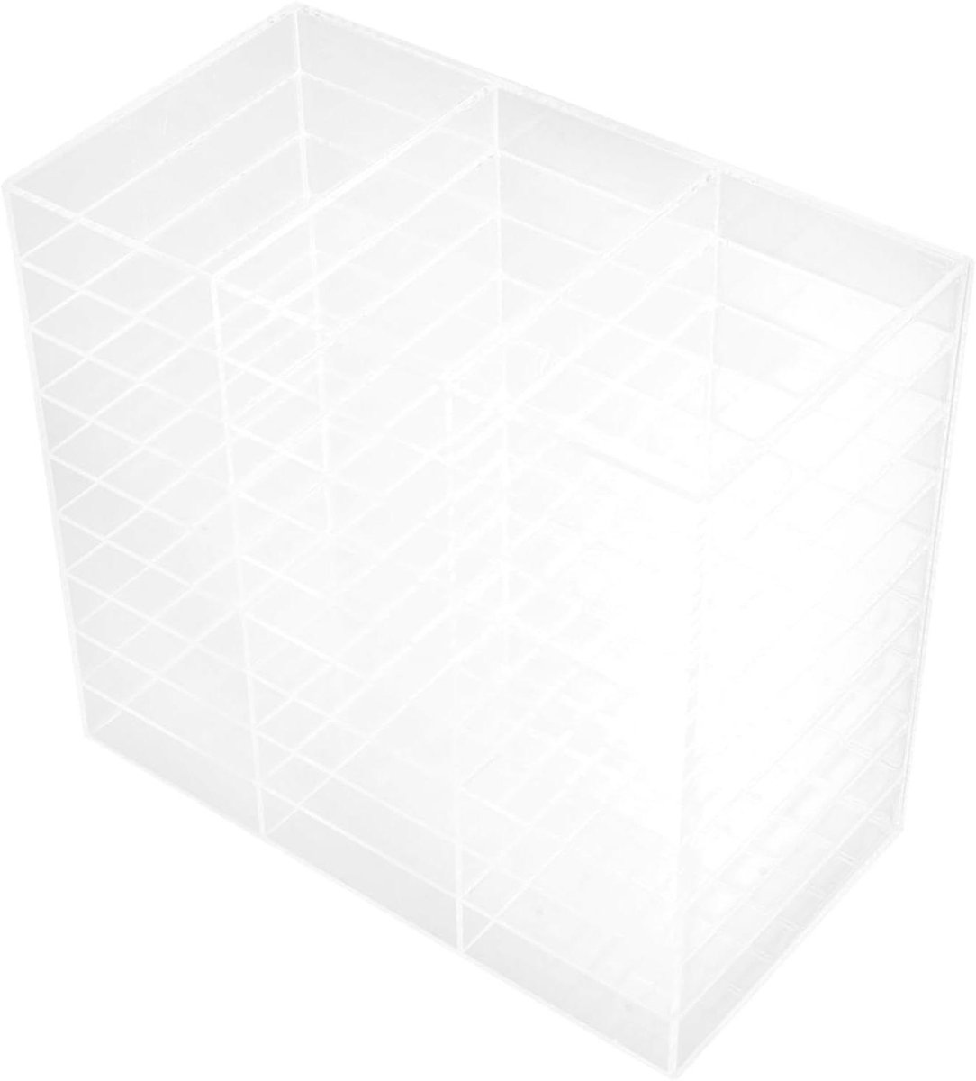 Markerhouder Bureau - Opberger Acrylmaker - Bureau Organiseren - Duurzaam Acrylmateriaal - 21 x 195 x 11 cm - Transparant