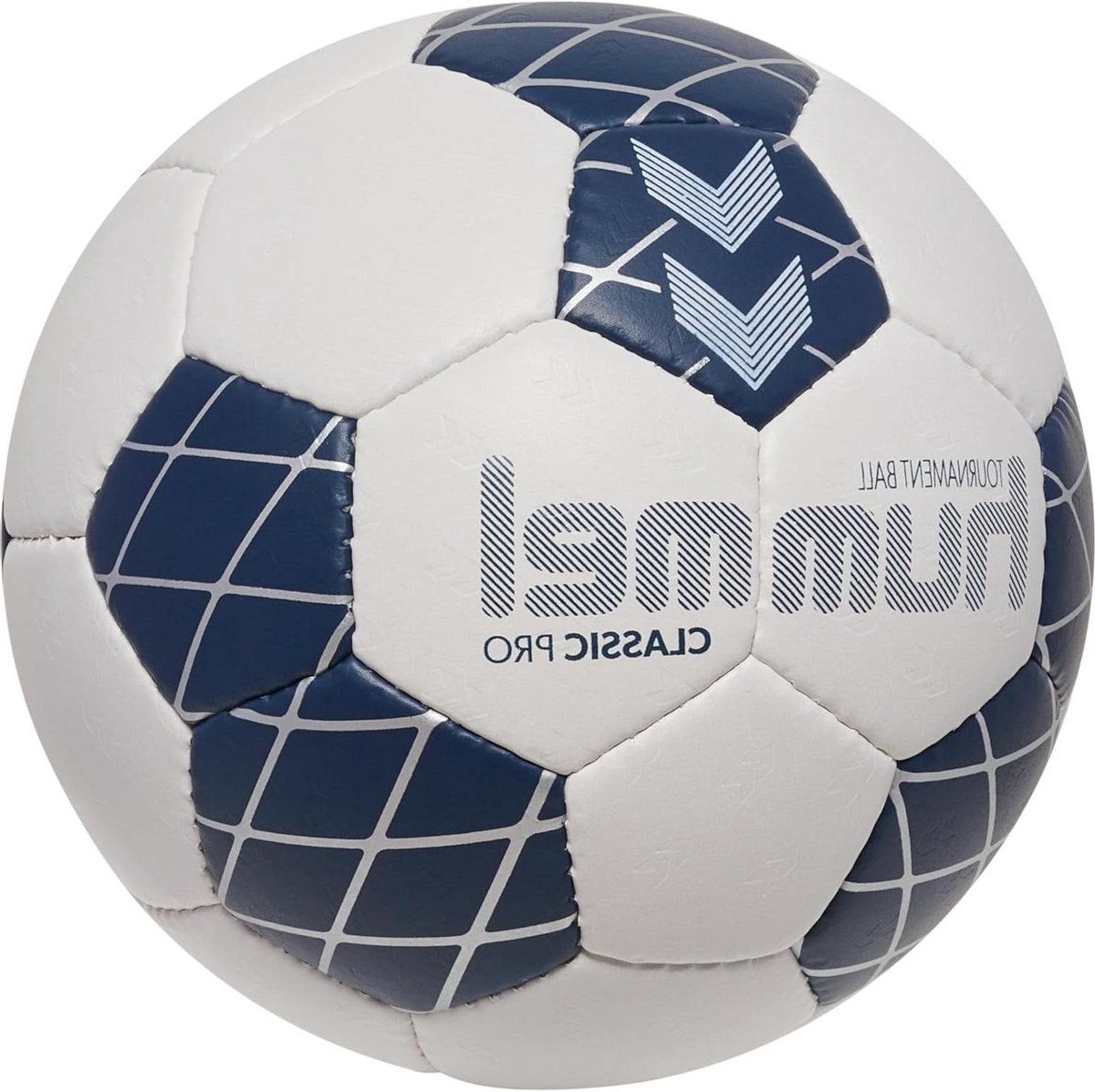 Handbal - Sportbal - Wedstrijd Spelen - Met de hand genaaid - Maat 2 - Off wit/marine/zilver