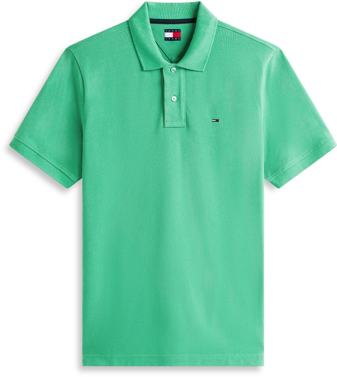 Tommy Jeans Poloshirt Tjm Reg Ess Polo Ext Dm0dm22711 L5y Bahama Mannen Groen