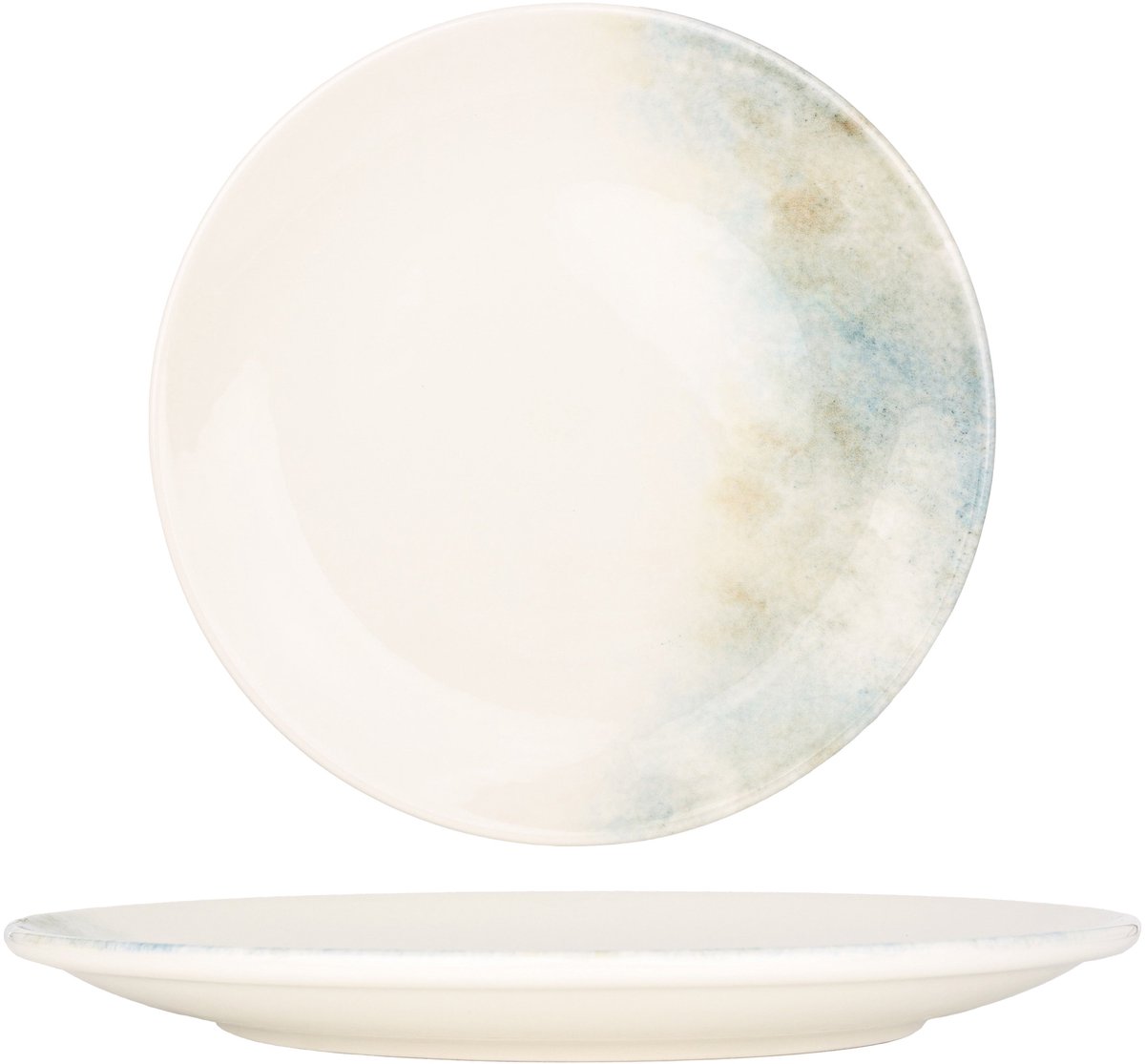 Kütahya Porselen Dinerbord - Earth - Porselein - 25 cm - set van 6
