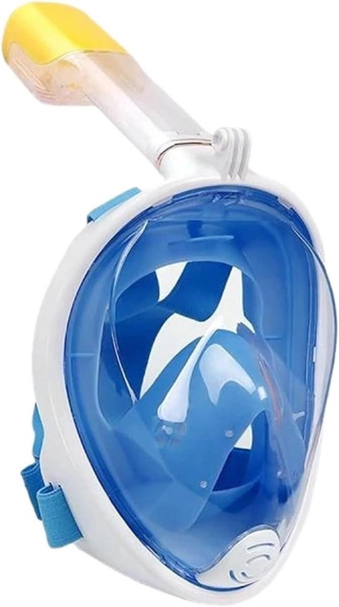 Duikmasker Volledig Gezicht - Snorkelmasker Ademmasker - Onderwater Verkennen - 180 Graden Zicht - XS - Blauw