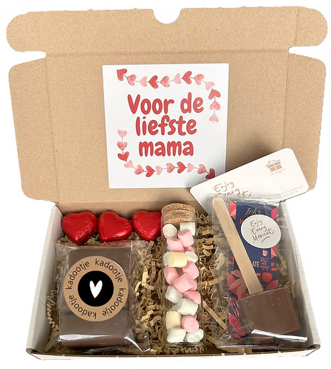 Mama choco mini cadeau - moederdag - mama - chocolade - fudge - chocoladestick