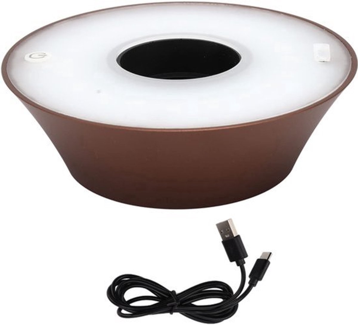Bar Tafel Lamp - 2400mAh Accu - Warm Licht - Bruin