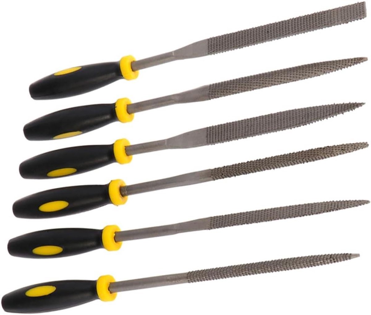 Houtvijl Set - Raspvijl Houtbewerking - Materiaal Vormgeven - Grof Gesneden Tanden - 16 cm - Multi
