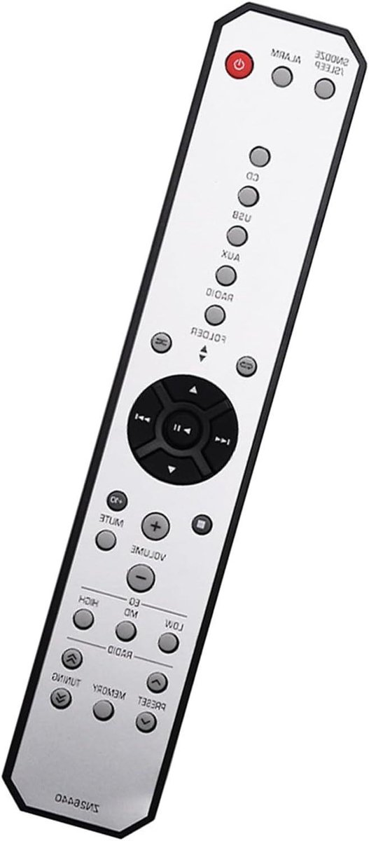 Universele Afstandsbediening - Soundbar Bediening - Home Cinema Bediening - Ergonomisch Ontwerp - 21 x 4 cm - Zwart