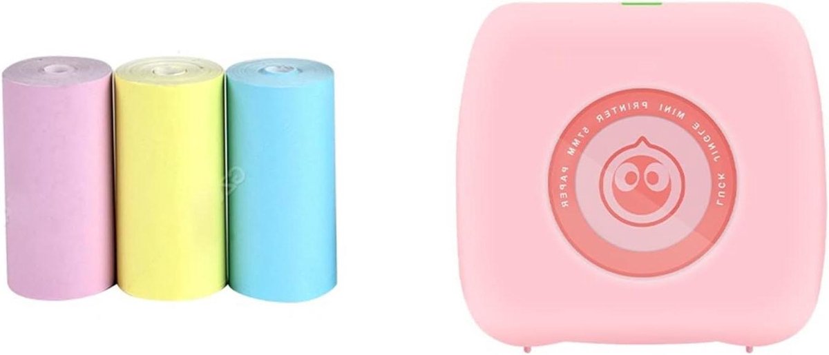Mini Fotoprinter - Labelmaker Notitieprinter - Foto's Printen - Draadloze Connectiviteit - 57x30mm - Wit