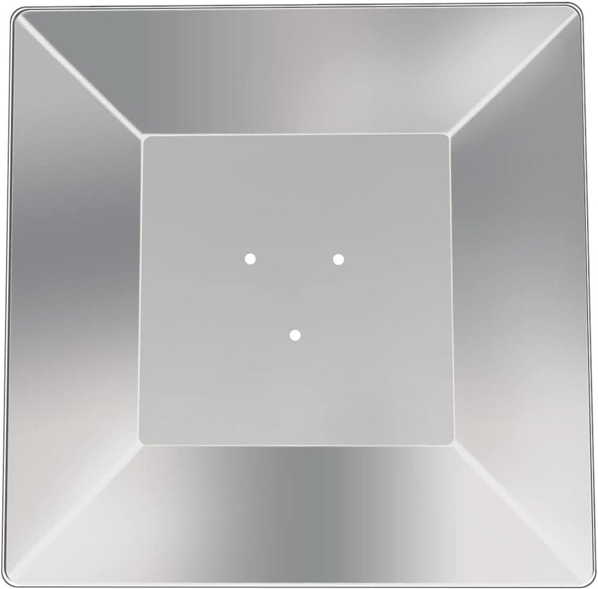 Terrasverwarmer Reflector Shield - Warmtedeflector Vuurschaal - Buiten Verwarmen - Duurzaam Aluminium - 47 x 47 cm - Zilver