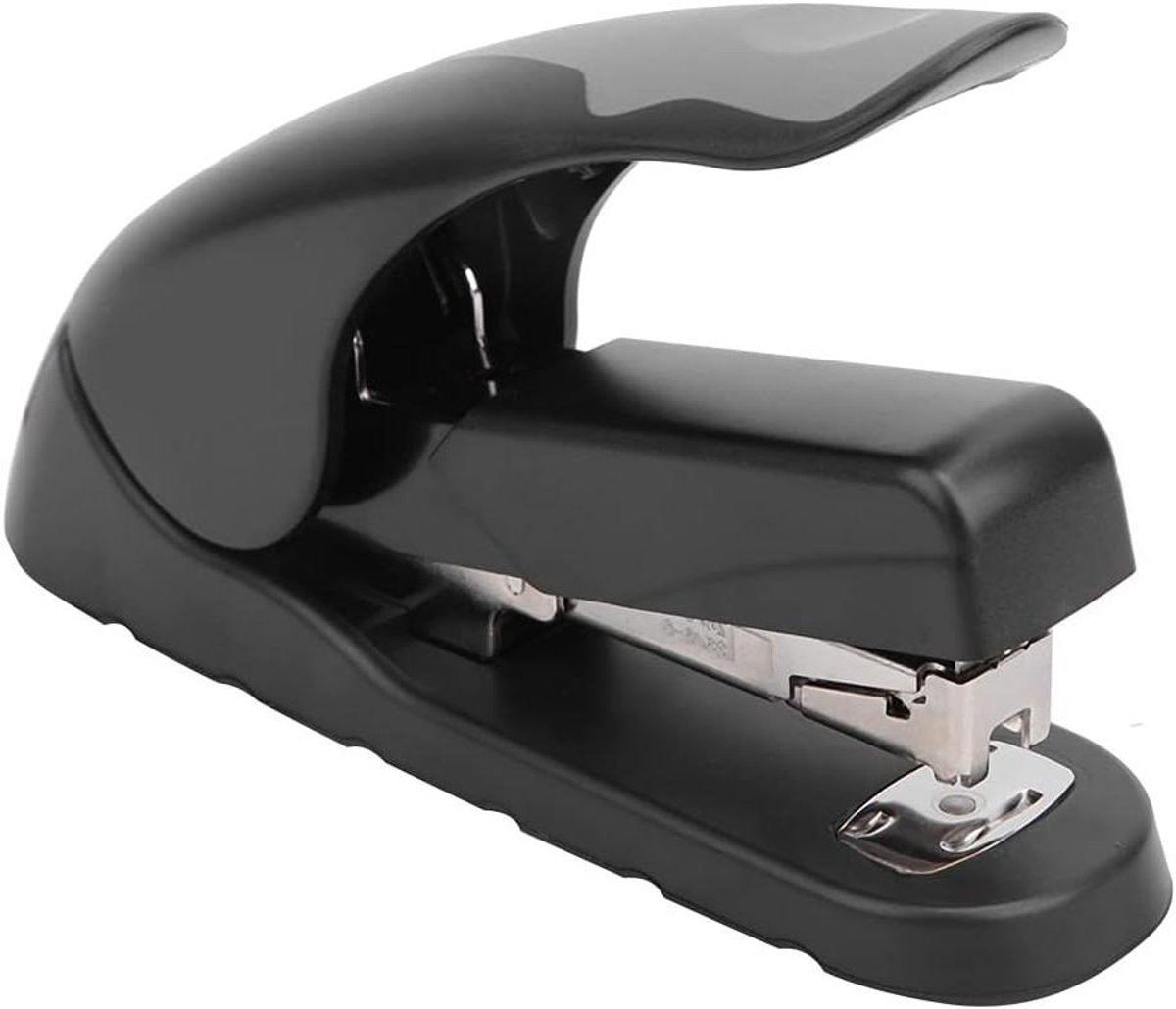 Desktop Nietmachine - Zware Nietmachine Kantoor - Papier Bind Werk - Moeiteloos Naaldladen - 354 Gram - Zwart