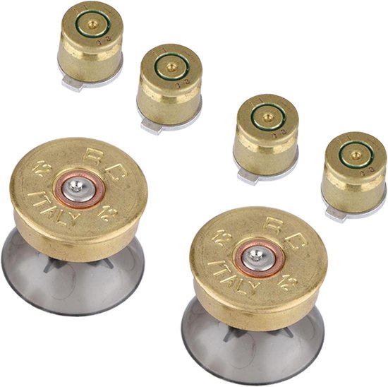 Controller Thumbstick Kit - Gaming Accessoires - Verbeteren Gameplay - Aluminium Legering - 6 stuks Set - Goud — afbeelding 5