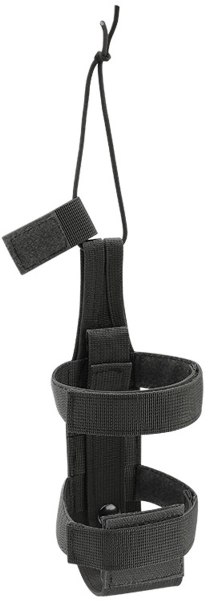 Fleshoes - Draagtas voor waterfles - Flesriem / Opbergtas voor waterfles - 21 x 10 cm - Verstelbare band - Beschermhoes voor waterfles - Geschikt voor buitengebruik - Zwart
