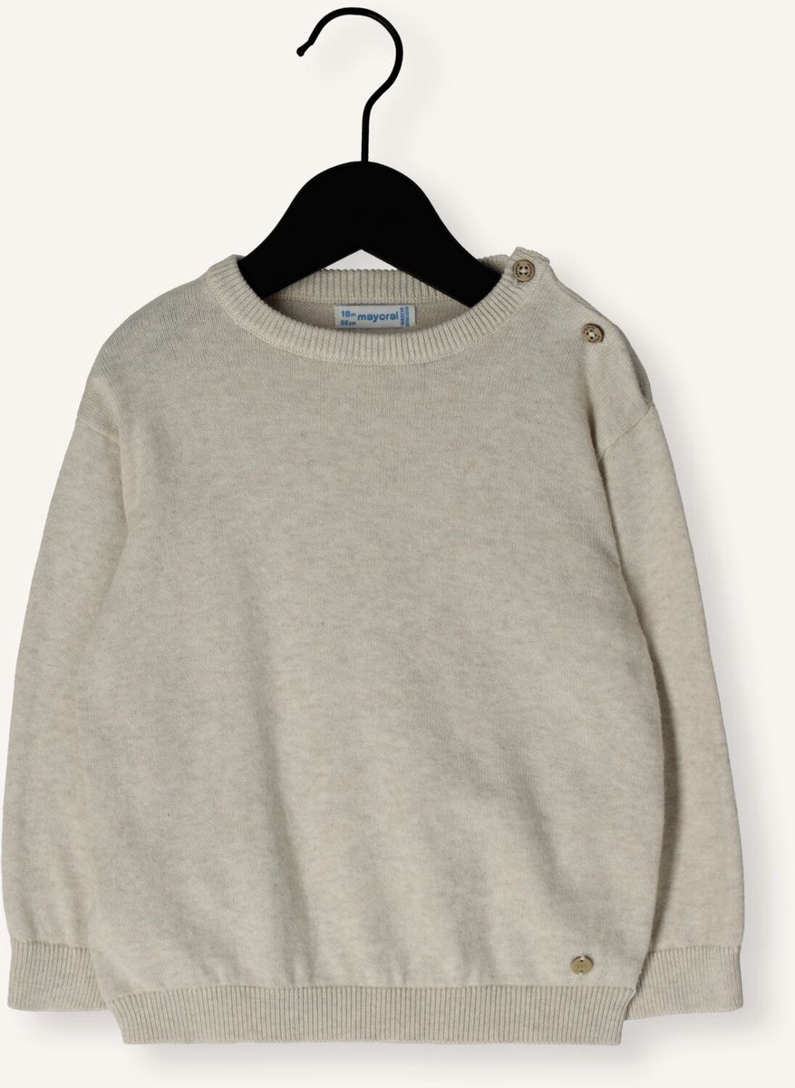 MAYORAL Basic Cotton Jumper Bj Truien & Vesten Unisex - Sweater - Hoodie - Vest- Ecru - Maat 86
