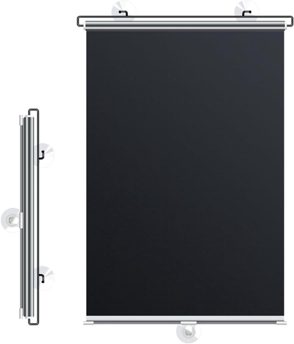 Zuignap Rolgordijn - Verduisterend Zonnescherm - Privacy Creëren - Zonder Boren - 45 x 125