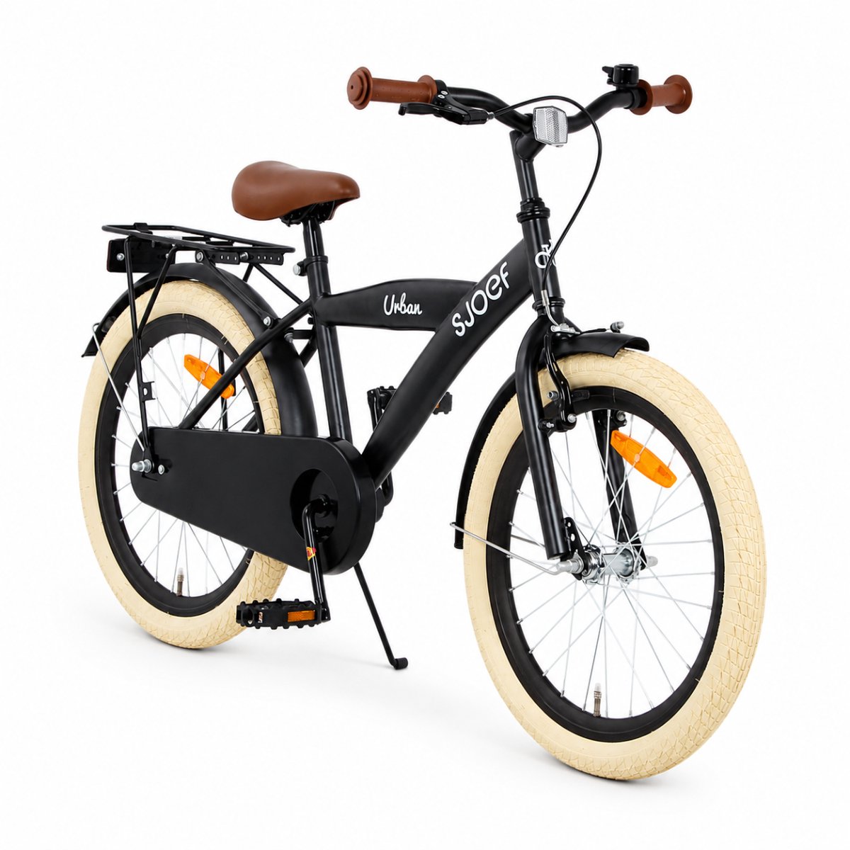SJOEF Urban Jongensfiets 20 inch - Mat Zwart