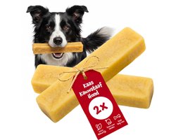 Chewpi Kauwstaaf Hond (10-20kg) - Large, Churpi 2-pack - 100% Natuurlijke Hondensnacks - Yak Kaas Hond - Gemaakt in België