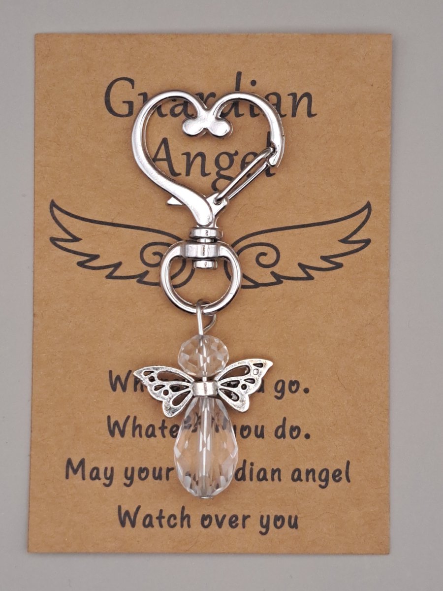 Guardian Angel - Geluksengeltjes - Geluksengel -Engeltje - Gelukspoppetje - Engeltje - Beschermengel - Ik denk aan jou kaartje - Gelukshanger