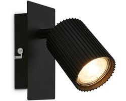 BRILONER Ida - Opbouwspot - wandlamp - GU10 fitting - leeslamp - spotlamp - voor slaapkamer - 13x8x9 cm