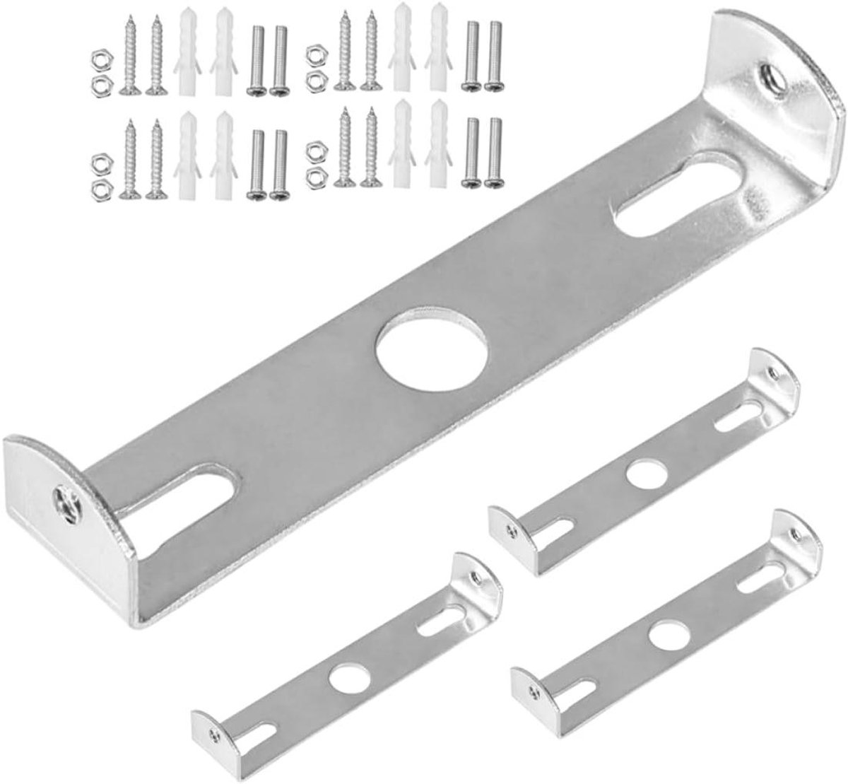 Montagebeugel Verlichting - Plafondbeugel Lamp - Lampen Ophangen - Robuuste Constructie - 105mm - Zilver