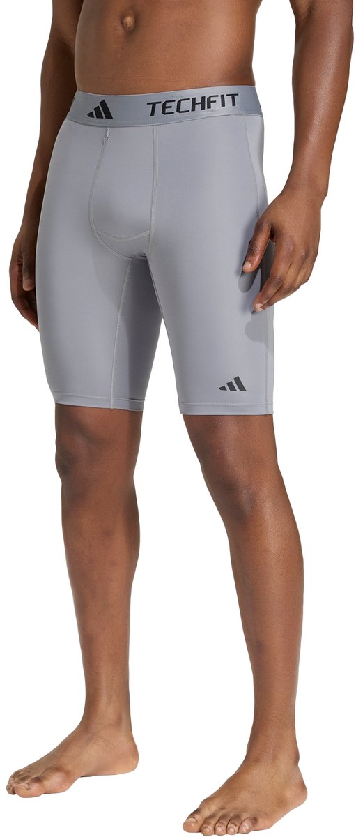 Adidas Performance Techfit Compression Training Korte Legging - Heren - Grijs