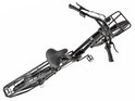 Zwarte Villette e-bike van bovenaf gezien.