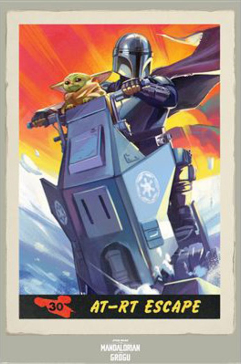 Pyramid Poster The Mandalorian and Grogu - AT-RT Escape 61x91,5cm Divers