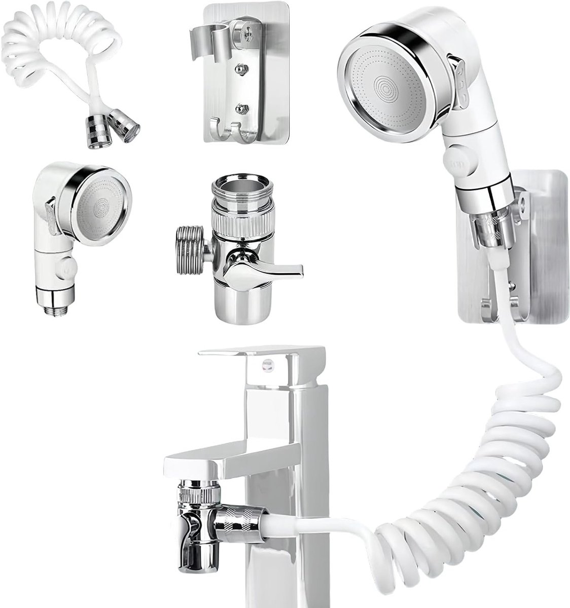 Handdouche Set Spoelbak met Slang voor Haarwastafels en Badsalon Gebruik
